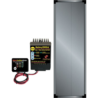 BatteryMINDer Solar Charging System — 12 Volt, 15 Watt Panel, Model# SCC-015